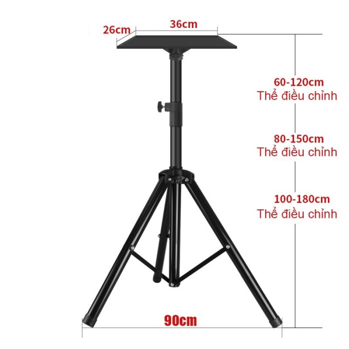 Giá đỡ máy chiếu 3 chân 1m8, Đa năng di động, gọn, nhẹ, Chắc chắn dễ sử dụng