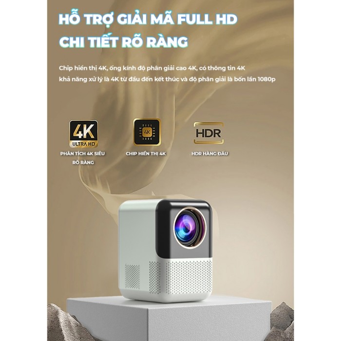 Máy chiếu Mini KAW K560 chính hãng, Máy chiếu Mini tại nhà giá rẻ, FullHD 1080p