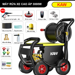 Máy rửa xe cao áp KAW 3000W – Công suất mạnh, phụ kiện đầy đủ, làm sạch siêu tốc