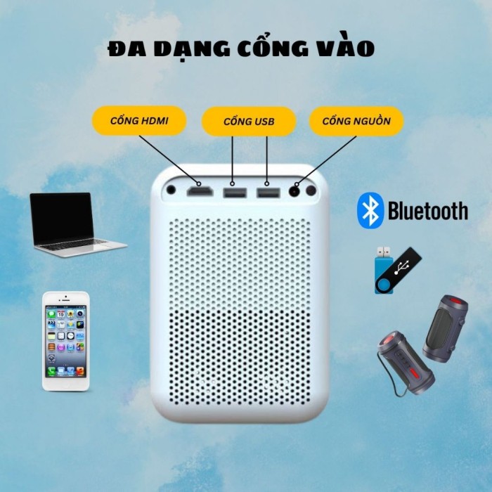 Máy chiếu mini Android Wifi thông minh KAW K560 hình ảnh sắc nét