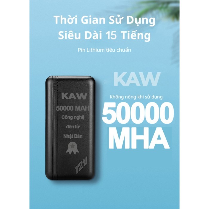 Áo Điều Hòa KAW Chính Hãng, Giải Nhiệt Mùa Hè Hiệu Quả, Công suất lớn, Pin 12 tiếng, Pin 50.000 MAh