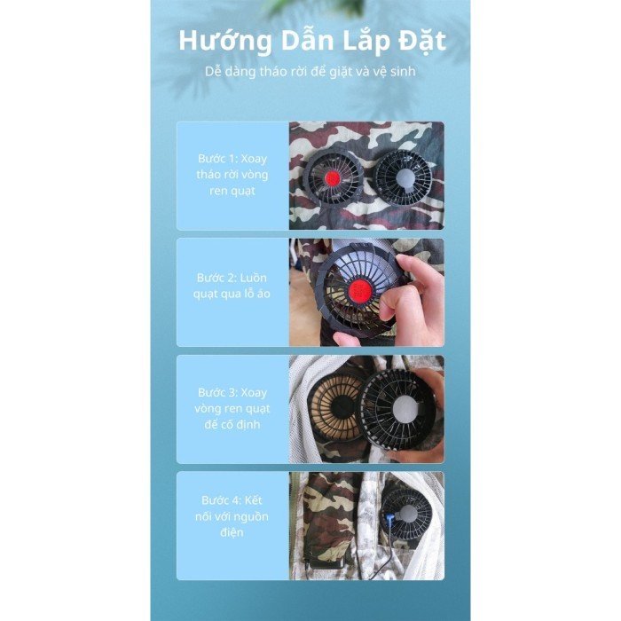 Áo Điều Hòa KAW Chính Hãng, Giải Nhiệt Mùa Hè Hiệu Quả, Công suất lớn, Pin 12 tiếng, Pin 50.000 MAh