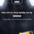 Máy Rửa Xe Công Nghiệp KAW 3000W - Xịt Rửa Ô Tô, Xe Máy, Tầm Phun Xa 10M