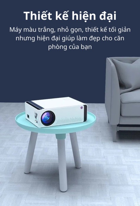 Máy chiếu Mini KAW K850, Hệ điều hành Android 9.0, Full HD 1080p, Kết nối điện thoại, Wifi