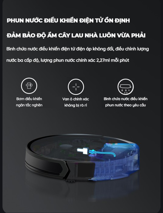 Robot hút bụi thông minh KAW - Lực hút 3200Pa, làm sạch 200m², bảo hành 12 tháng, cao cấp chính hãng