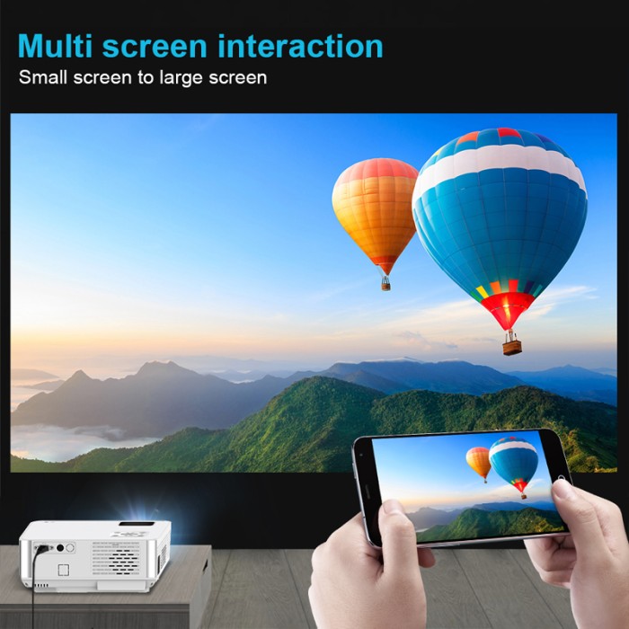 Máy Chiếu mini C9 Full HD, Kết Nối WiFi Kép 5G - Hỗ Trợ Netflix, YouTube, Trình Chiếu Gia Đình & Văn Phòng