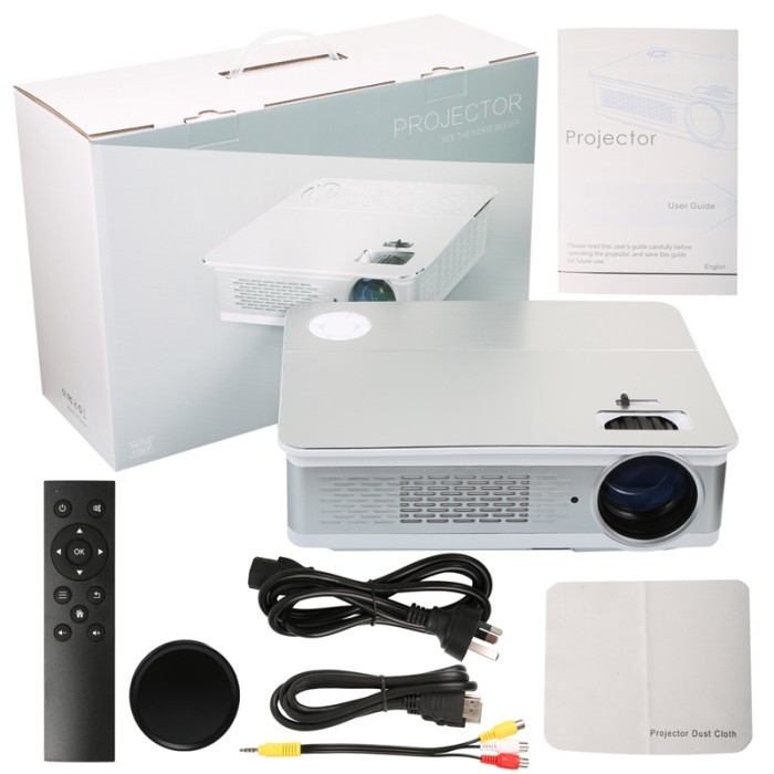 Máy Chiếu 4K Android 800ANSI Full HD, Kết Nối WiFi Kép 5G - Hỗ Trợ Netflix, YouTube, Trình Chiếu Gia Đình & Văn Phòng