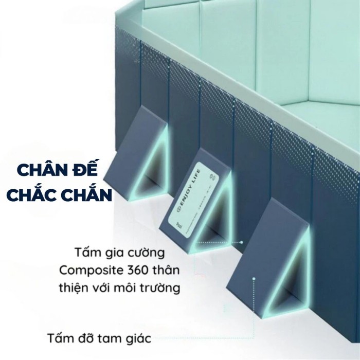 Bể bơi tự động gia đình KAW Hồ Xanh 2m1, An toàn, bền bỉ cho mọi nhà