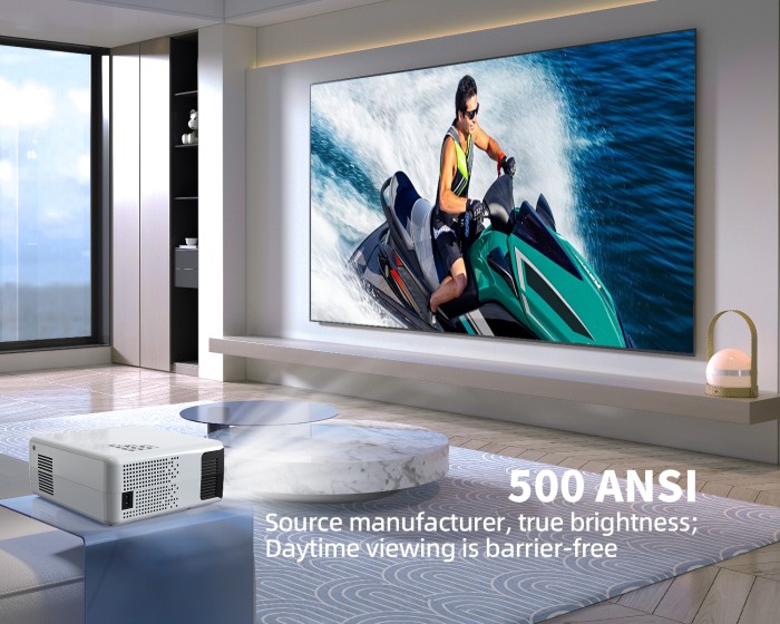 Máy chiếu 4K HD Android 10 - Thiết Bị Kết Nối Thông Minh 2025