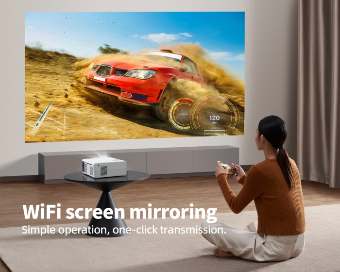 Máy chiếu 4K HD Android 10 - Thiết Bị Kết Nối Thông Minh 2025
