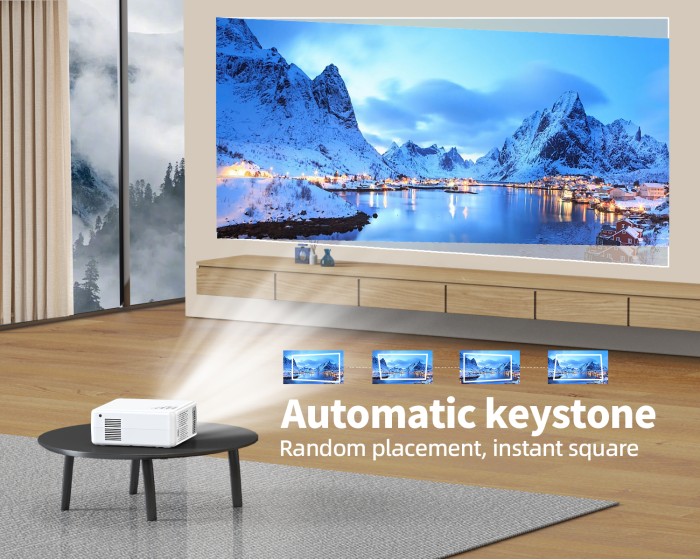 Máy chiếu 4K HD Android 10 - Thiết Bị Kết Nối Thông Minh 2025