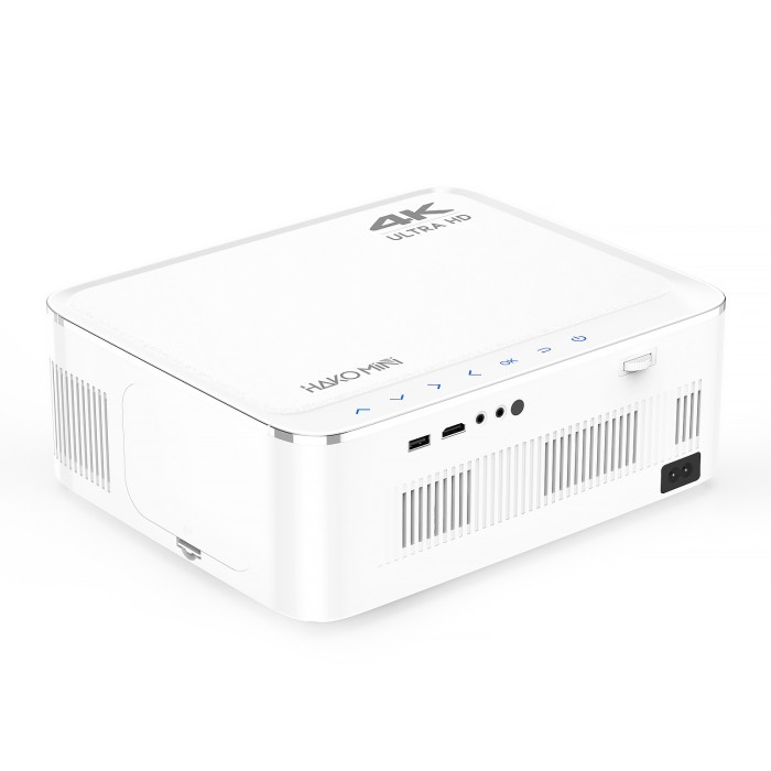 Máy chiếu HAKO Mini PLS độ phân giải 1080P, hỗ trợ 4K, hệ điều hành Android 10.0