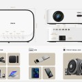 Máy chiếu Vsmile V551SM tích hợp AI tự động, độ phân giải 735p, độ sáng 6500 Lux