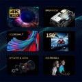 Máy chiếu Full HD 1080p, Bluetooth 5.0, hệ điều hành Android, độ sáng 5500 Lumens.