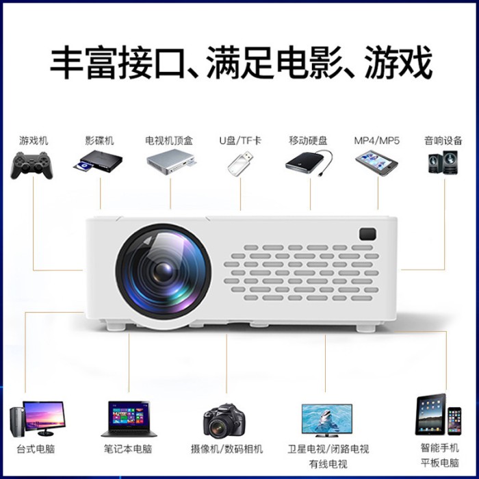 Máy chiếu di động J12 Full HD 5000 Lumens - Giải pháp trình chiếu đa năng cho gia đình và văn phòng