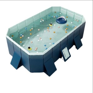 Bể Bơi Trẻ Em 4 Lớp Không Bơm Hơi | Chất Liệu PVC + Gỗ An Toàn