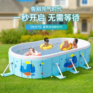 Bể bơi trẻ em PVC bơm hơi gấp gọn chất lượng cao. Thiết kế thoát nước đơn/tốc độ kép