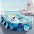 Bể Bơi Trẻ Em 4 Lớp Không Bơm Hơi | Chất Liệu PVC + Gỗ An Toàn