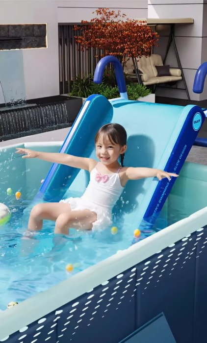 Bể Bơi Không Bơm Hơi 2024 – 5 Lớp PVC Nhập Khẩu, Khung Tam Giác Chắc Chắn, Gấp Gọn Dễ Dàng