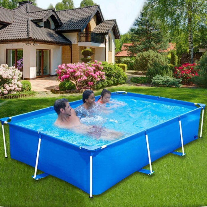 Bể bơi khung thép di động chất lượng cao. Khung chống gỉ + PVC 3 lớp bền bỉ, an toàn cho cả trẻ em và người lớn