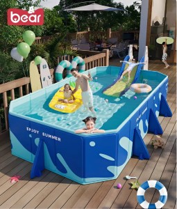 Bể Bơi Không Bơm Hơi Thông Minh Cao Cấp Cho Gia Đình – Chống Tràn, Chắc Chắn, An Toàn Cho Trẻ Em
