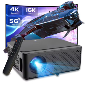 Máy Chiếu Android 4K 1080P - Độ Sáng 800 ANSI,Trình Chiếu Gia Đình & Văn Phòng