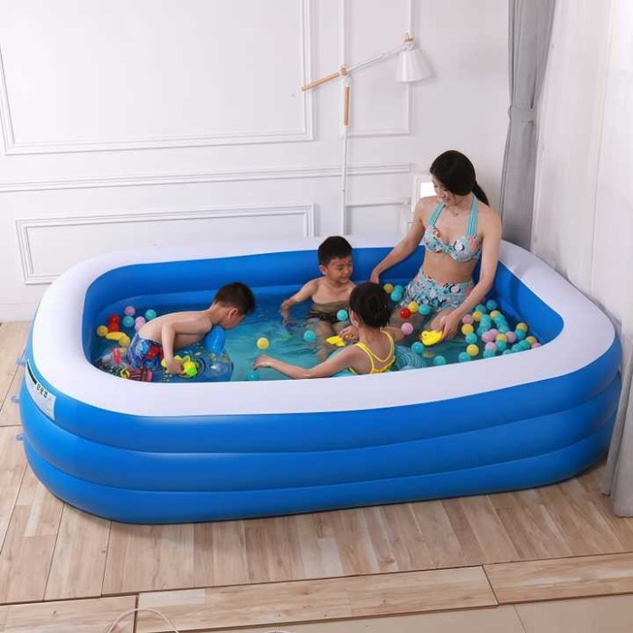 Hồ Bơi Phao 2m6 - 3 Tầng KAW Chính Hãng - Thành Cao, Đa Dạng Kích Thước