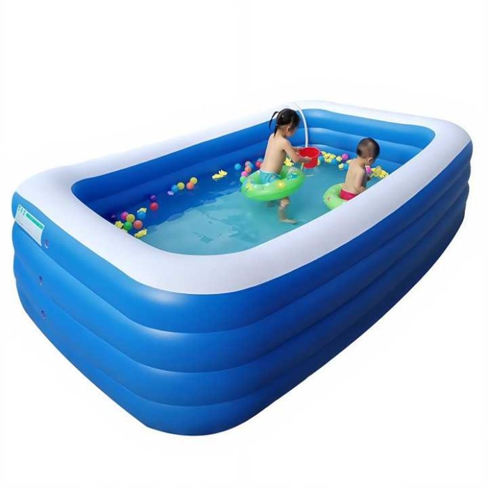 Hồ Bơi Phao 2m6 - 3 Tầng KAW Chính Hãng - Thành Cao, Đa Dạng Kích Thước