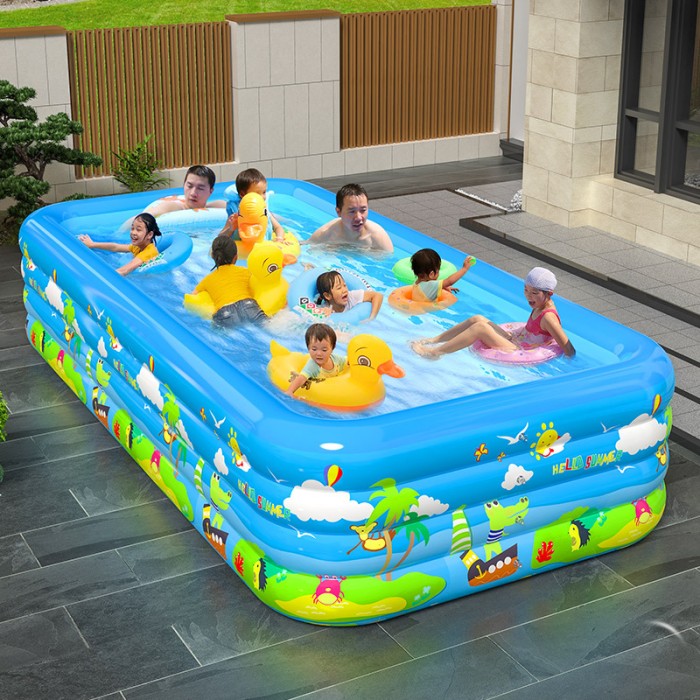 Bể bơi phao 3m KAW – Bể bơi hơi siêu rộng cho bé & gia đình, PVC dày dặn, dễ vệ sinh