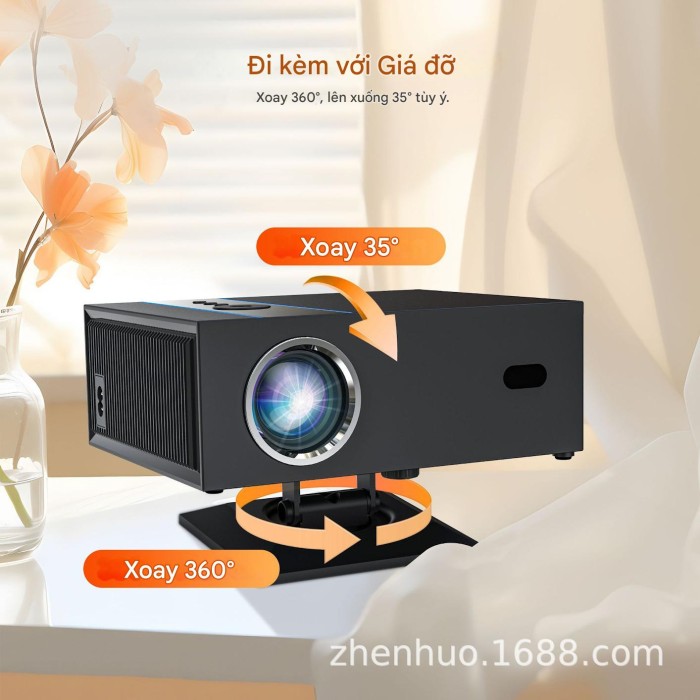 Máy chiếu KAW MC036 - Rạp phim 200 inch, độ sáng 18.000 lumen, giải trí chuẩn 4K