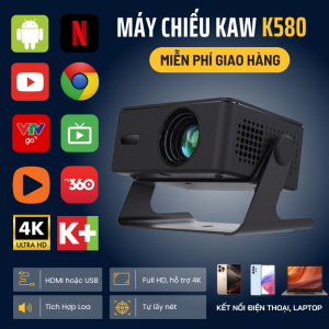 Máy chiếu mini KAW K580 – Rạp phim bỏ túi, giải trí mọi lúc mọi nơi