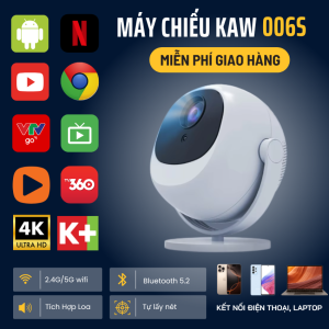 Máy chiếu KAW 006S – Trải Nghiệm Rạp Phim Di Động, Cài Đặt Dễ Dàng - Chiếu Mọi Lúc, Mọi Nơi