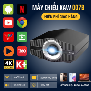 Máy Chiếu 007B - Rạp Phim 4k Đích Thực Ngay Tại Nhà! Công Nghệ Đỉnh Cao - Giải Trí Đẳng Cấp - Không Gian Sống Nâng Tầm