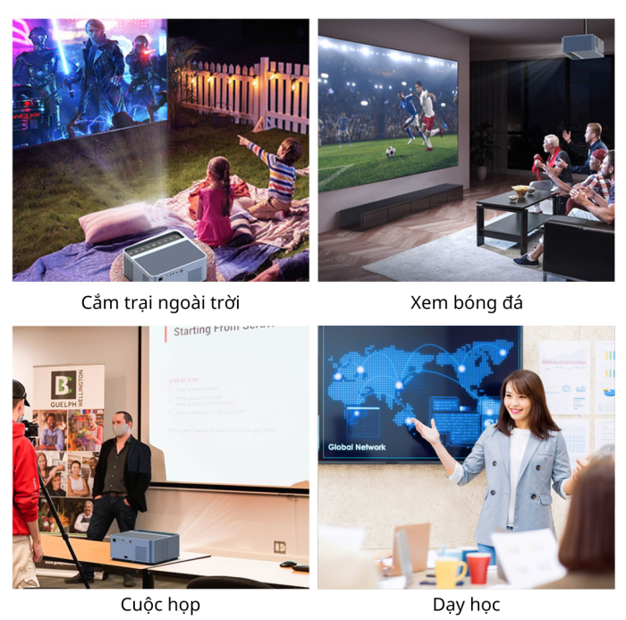 Máy Chiếu KAW 003Q - Công Nghệ Trình Chiếu Thông Minh, Đa Năng và Di Động