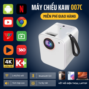 Máy Chiếu KAW 007C - Giải Pháp Trình Chiếu Thông Minh, Đa Năng Cho Mọi Gia Đình