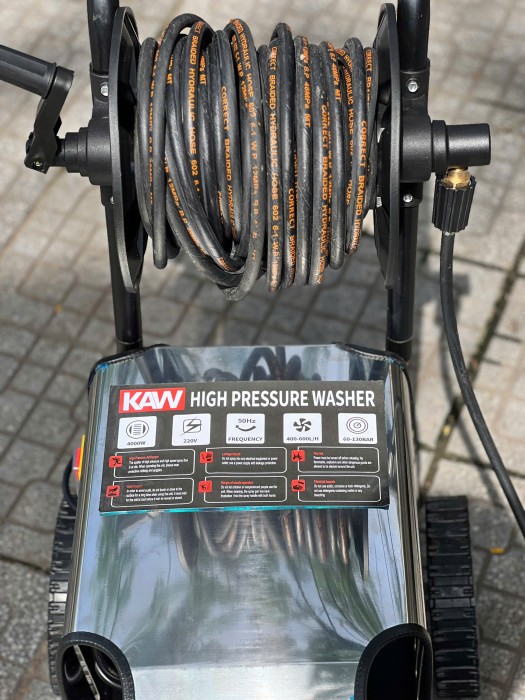 Máy rửa xe KAW K4000 chính hãng,Phun rửa mạnh mẽ, Áp lực cao, Đánh bay mọi vết bẩn