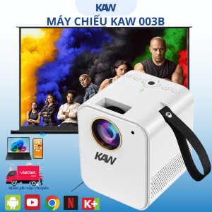 Máy Chiếu Mini Thông Minh KAW 003B – WiFi Bluetooth – Độ Nét 720P – Máy Chiếu Android Cho Gia Đình