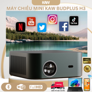 Máy Chiếu KAW Budplus H3 1080P – 600 ANSI, Android 9.0