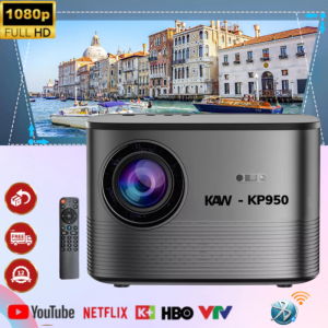 Máy chiếu mini KAW-KP950 Plus hỗ trợ video 4k hình chiếu siêu lớn Phiên bản siêu nét cao cấp