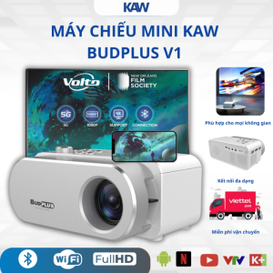 Máy Chiếu Mini KAW Budplus V1 1080P – Loa HIFI, Game Pad Miễn Phí.