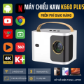 Máy chiếu mini KAW K660 Plus Android - Video 4K, tự động lấy nét, nhỏ gọn tiện lợi