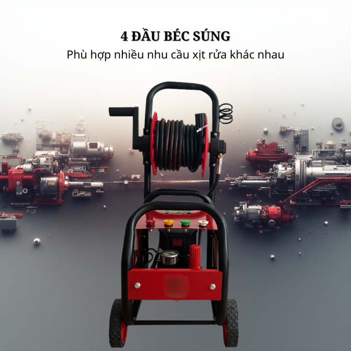 Máy Rửa Xe ExtraWash K-3500X 3500W - Áp Lực Cực Mạnh, Tặng Kèm Đầy Đủ Phụ Kiện