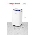Máy Hút Ẩm KAW 12L - Máy Hút Ẩm Thông Minh Cho Phòng Ngủ, Phòng Khách, Có Chế Độ Sấy Quần Áo