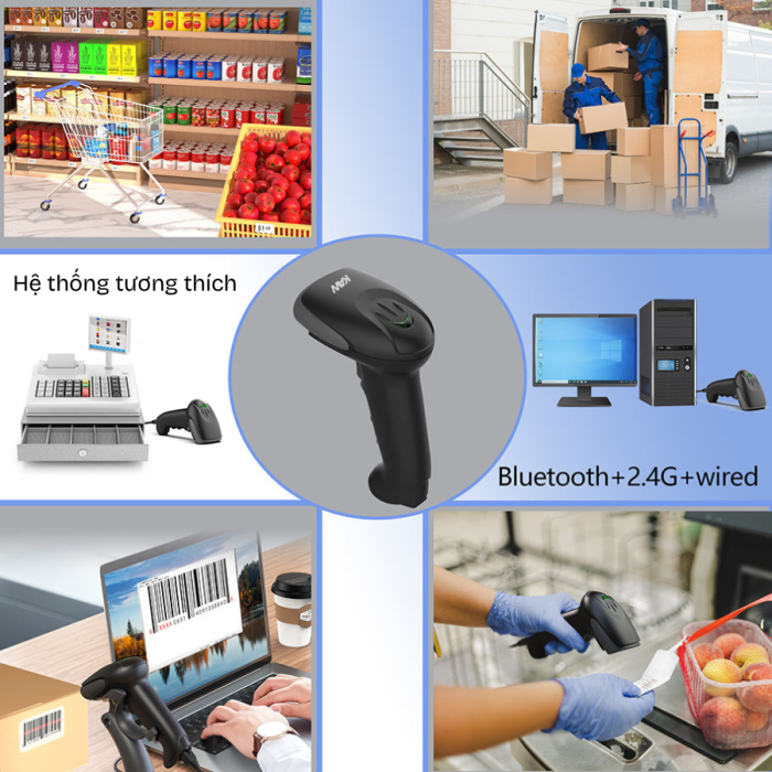 Máy Bắn Mã Vạch KAW TL023 Có Dây USB – Scanner 2D Cầm Tay, Quét QR & Barcode Nhanh, Độ Nhạy Cao, Bảo Hành Chính Hãng