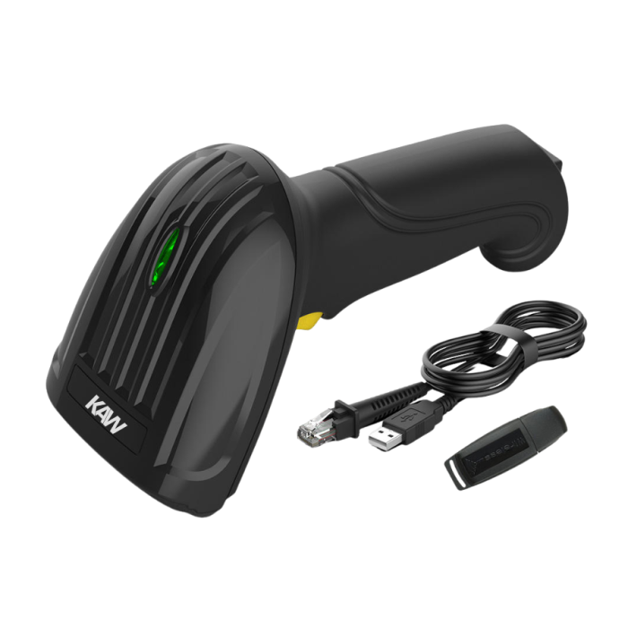 Máy Bắn Mã Vạch KAW 136I Không Dây – Scanner Laser 1D Cầm Tay, Quét Barcode Nhanh, Kết Nối 2.4G Ổn Định, Bảo Hành Chính Hãng