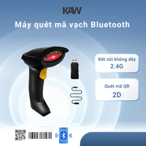 Máy Quét Mã Vạch Không Dây Bluetooth KAW K139A – Scanner 1D/2D, Kết Nối USB & 2.4G, Tốc Độ Cao, Pin Lâu