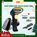 Máy Bắn Mã Vạch KAW 136I Không Dây – Scanner Laser 1D Cầm Tay, Quét Barcode Nhanh, Kết Nối 2.4G Ổn Định, Bảo Hành Chính Hãng copy