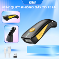 Máy Quét Mã Vạch Không Dây 2D KAW 131A – Scanner Barcode Cầm Tay Kết Nối USB, Đọc QR Code, Khoảng Cách Truyền Dữ Liệu Xa