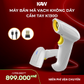 Máy Quét Mã Vạch Không Dây 2D KAW 130D – Scanner Barcode Cầm Tay Wireless, Đọc QR Code Nhanh Cho POS & Quản Lý Kho