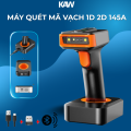 Máy Quét Mã Vạch 3 Trong 1 KAW 145A – Scanner Barcode 2D Bluetooth, Wireless 2.4G & USB, Đọc QR Code Trên Màn Hình Điện Thoại